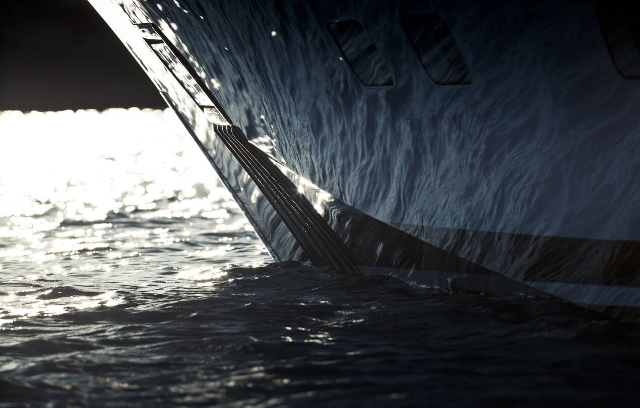 Photo extérieure de la coque d’un yacht à moteur : aménagement intérieur d'excellence pour yachts à moteur de toutes dimensions